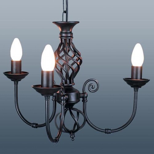 Classic Madison 3 Arm Black Ceiling Light CLA3B