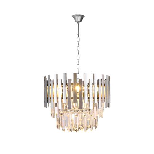 Aspen Chrome And Crystal 6-Light Ceiling Fitting ML5996