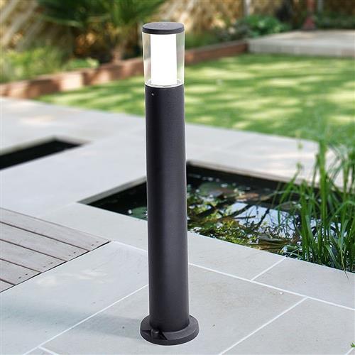 Carlo 800 Black LED CCT IP55 Large Post Light CARLO800BL