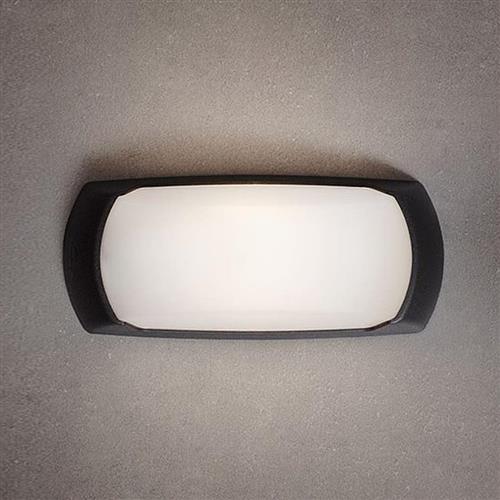 Francy Opal Black IP66 Sensor Wall Light FRANCYBLOP/E27PIR