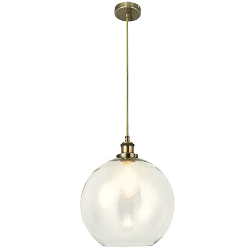 Rennala Large Antique Brass Single Pendant LS2001ABM