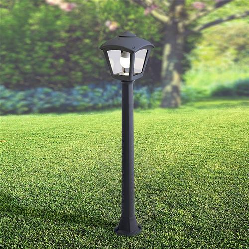 Roby Black Resin IP55 CCT LED Post Light GIAFFA/ROBYBL
