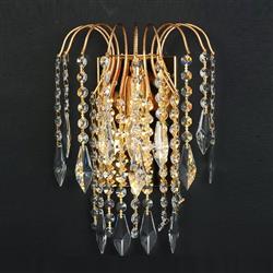 Shower Large Single Wall Light Gold Colour and Crystal ST01900/WB/G