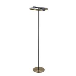 Aerial Black And Gold Metal LED Touch Dimmable Floor Lamp 62332GO
