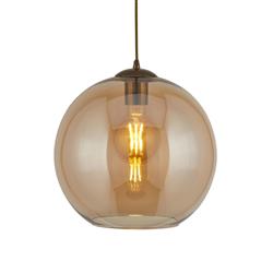 Balls LED Round Clear Glass Single Pendant Ceiling Light