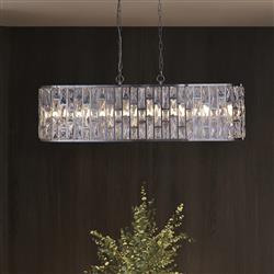 Bijou Eight Light Oval Ceiling Pendants