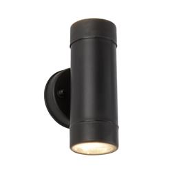 Coastal Outdoor Black IP44 Dual Exterior Wall Light 7592-2BK
