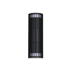 Detroit IP44 Matt Black Outdoor Double Wall Light 37738BK