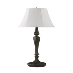 Emily Rich Bronze, Deep Black And White Table Lamp 46091WH