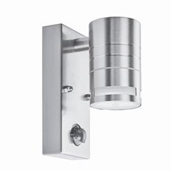 Metro Stainless Steel Single LED Outdoor PIR Wall Light 1318-1-LED
