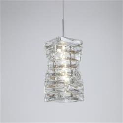 Modena LED Chrome And Crystal Ceiling Pendant 65811CC