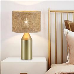Pheobe Gold Metal And Rattan Table Lamp 89745GO