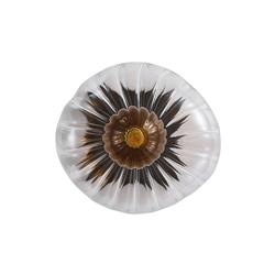 Sunbeam Single Black And Amber Wall Light 24122-1BK