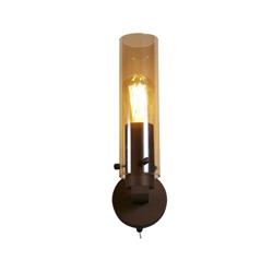 Sweden II Mocha And Amber Glass Single Wall Light 88920-1MO