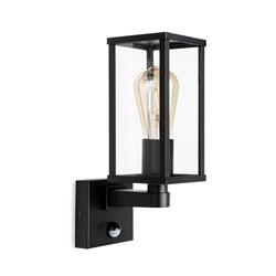 Dakota IP44 Black Outdoor PIR Wall Light 4126BK