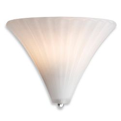 Dawn White Glass Wall Light 2862CH