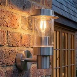 Darwin LED IP44 Stainless Steel Outdoor Wall Light 2821ST