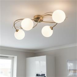 Elba 4-Light Semi-Flush Ceiling Fitting