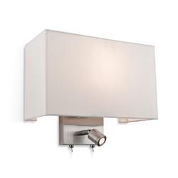 Fargo Switched Dual Lamp Wall Light 4942BS