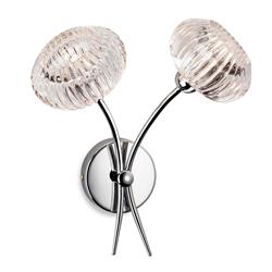 Lisbon Chrome Twin Arm Wall Light 4856CH