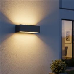 Maya Double CCT LED Graphite IP65 Wall Light 6829GP