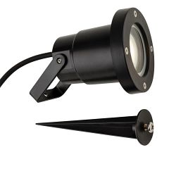 Monza Black Resin IP54 Outdoor Wall/Spike Light GLR52BK