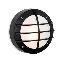 Nova IP44 Rated Caged Black Outdoor Wall Light 3824BK