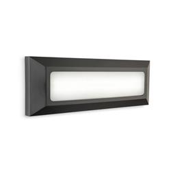 Shine LED Graphite Wall/Step Outdoor Light 2811GP