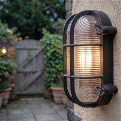 Turin Oval IP65 Bulkhead Outdoor Wall Light
