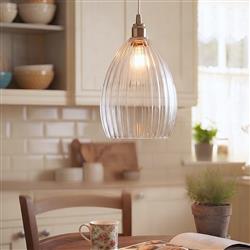 Victory Open Oval Glass Ceiling Pendant 7647AB