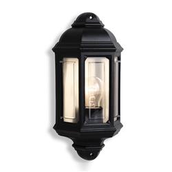 Villa IP44 Half Lantern Wall Light 8751BK