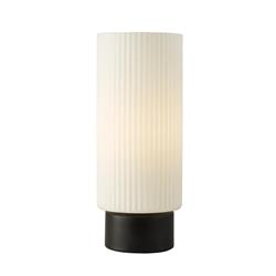 Aneska Matt Black And Opal Glass Table Lamp ANE4022