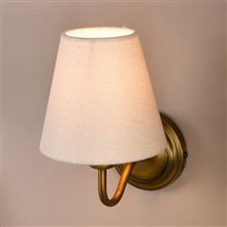 Elara Hardback Linen Shade And Antique Bronze Wall Light ELA0763-ROR2615