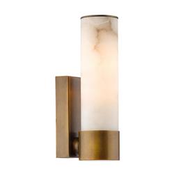 Eneco IP44 Antique Bronze And Alabaster Bathroom Wall Light ENE0763