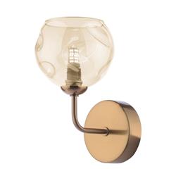 Feya White Opal Globe Glass Single Wall Light