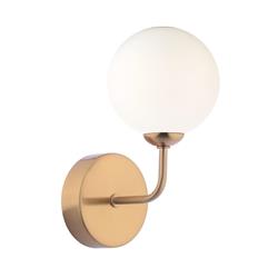 Feya Antique Bronze And Opal Glass Wall Light FEY0763-02