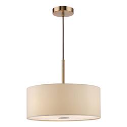 Isla 3 Light Antique Bronze And 400MM Shade Pendant
