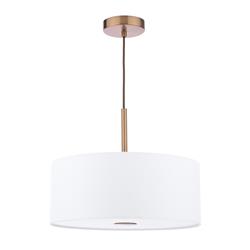 Isla 3 Light Antique Bronze And 400MM Shade Pendant