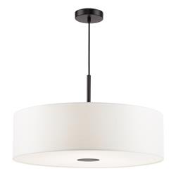 Isla 3 Light Antique Bronze And 600MM Drum Shade Pendant