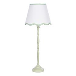 Lupo Table Lamp With Ivory Scalloped Shade