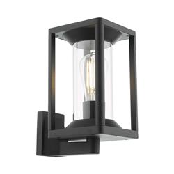 Mackenzie Sand Black Textured IP65 Outdoor Wall Light MAC1622