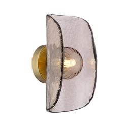 Megara Antique Bronze And Tea Smoked Glass Wall Light MEG0763