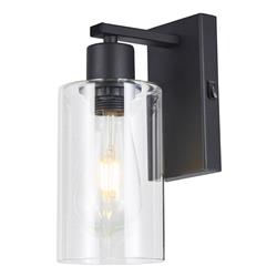 Miu Single Wall Light Matt Black Finished MIU0722