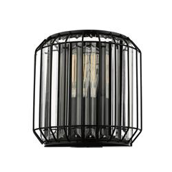 Naeva Two Light Wall Fitting Satin Black Finish NAE0922
