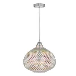 Roisin Oil-Effect Glass And Polished Chrome Ceiling Pendant ROI0155