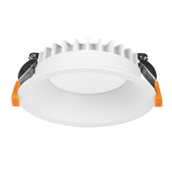 Jet White LED IP54 Large Recessed Downlight