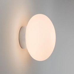 Zeppo IP44 Opal Glass Bathroom Wall Light 