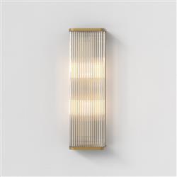 Avignon Square 500mm Clear Rods Double Wall Light