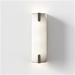 Elba 400 Cylinder Half Fabric Shade Double Wall Light 