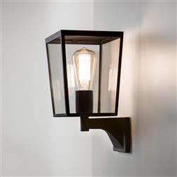 Farringdon IP44 rated Black Outdoor Wall Light 1366002